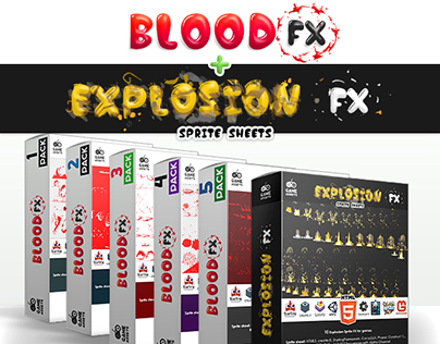100 Blood FX and 10 Explosion FX