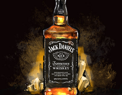 Illustration of Jack Daniels Old No. 07