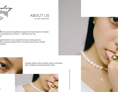 About me page for bespoke jewellery