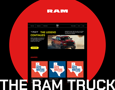 Ram Truck Corporate Website Redesign UX/UI Concept