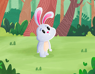 A white bunny
