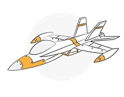fighter jet illustration
