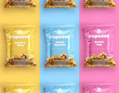 PopNosh Popcorn Branding