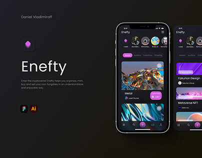 Enefty Digital Marketplace UI/UX Design