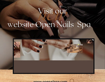 Prosjektminiatyr – Website for a nail spa.