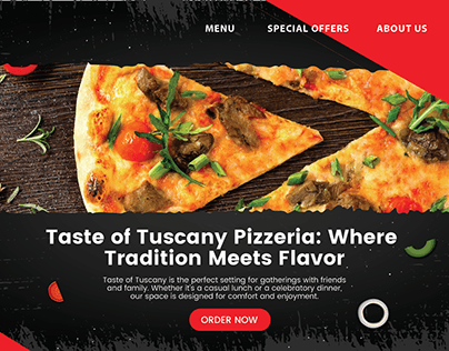 Taste of Tuscany Pizzeria Brand Identity