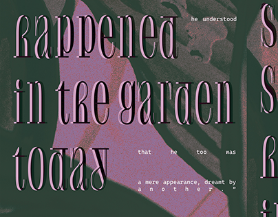 Smth sad happened in the garden today | Poster design