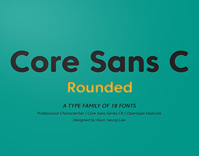 Core Sans CR_Type Family (18 Fonts)