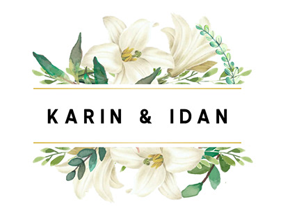 Karin & Idan invitation