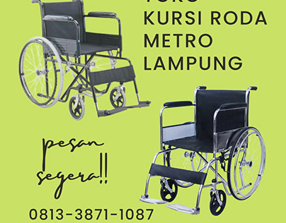 Grosir kursi roda yang ada pispot di Metro, Lampung