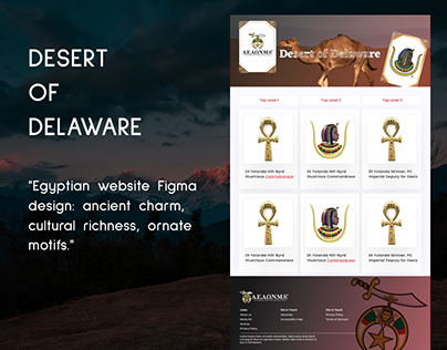 Landing Page Design | Egyptian style website