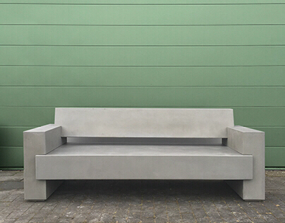 concrete garden bench BLOKE