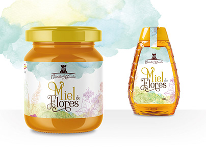 Diseño de etiqueta para marca de miel