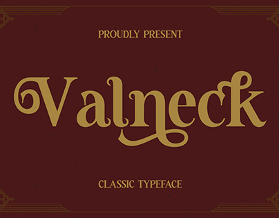 Valneck Typeface