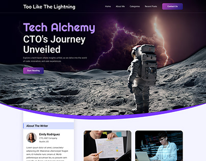 Technology Blog Website RE-Design