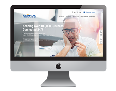 Nextiva Website Home-Page Redesign