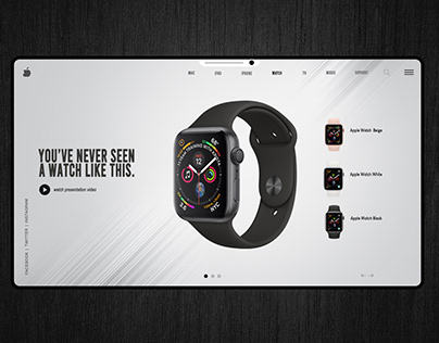 Apple iwatch web design