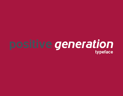Positive Generation typeface