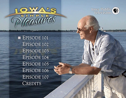 Iowa's Simple Pleasures | DVD Menus