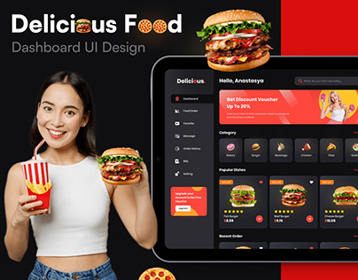 Delicious Food Dashboard UI Design