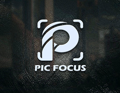 pic focus logo mockup
