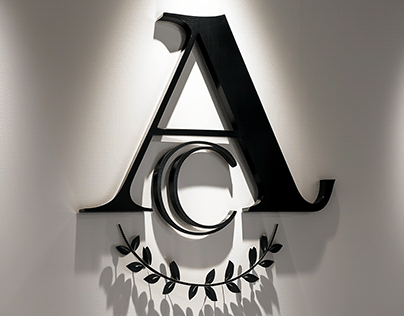 A or C Logo Design in Adobe photoshop