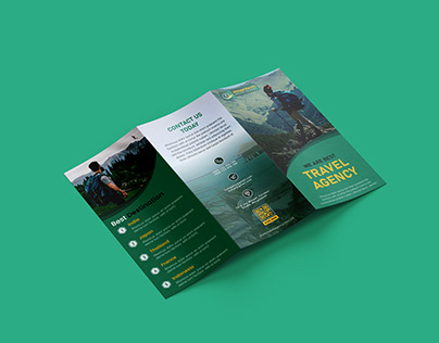 Travel Agency Trifold Brochure Design