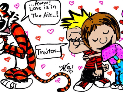 Calvin and Hobbes valentine