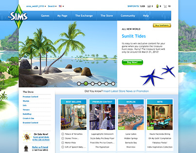 The Sims 3: Website