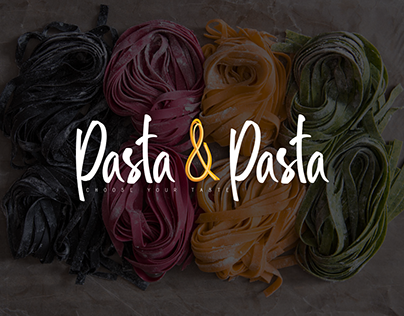 "Pasta & Pasta" fast food Logo and branding