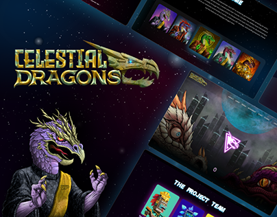 Celestial Dragons NFT Landing Page