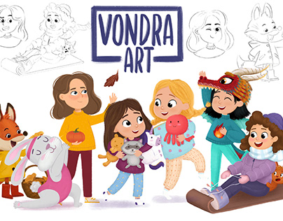 Characters Design children illustration