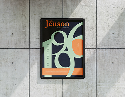 Adobe Jenson Typeface Poster