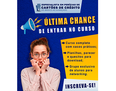 Contagem regressiva - Inscrições do curso