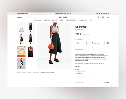 The product page