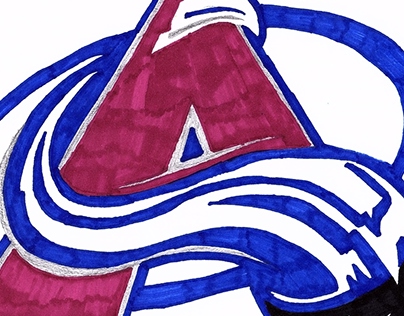 NHL Teams - Colorado Avalanche - Logo Drawing
