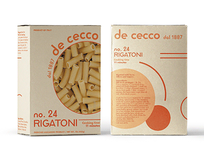 de cecco pasta packaging