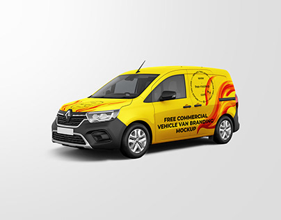 Free Vehicle Van Branding Mockup