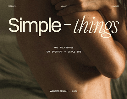 Project thumbnail - Simple Things | Website Design