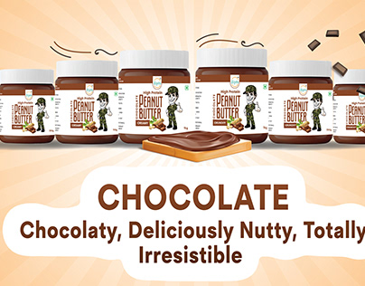 Website banner design for bipto peanut butter