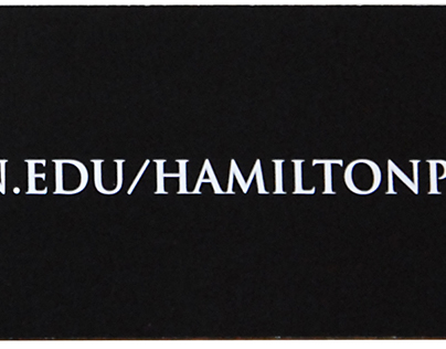 Wesleyan University: Hamilton Prize Promo Bookmark