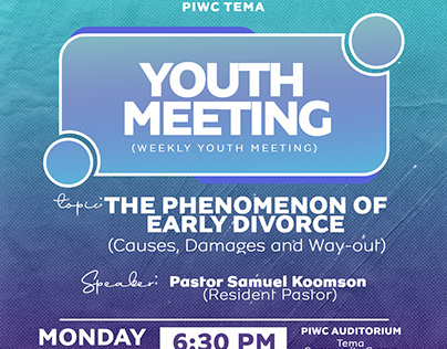 PIWC Youth Meeting Flyer