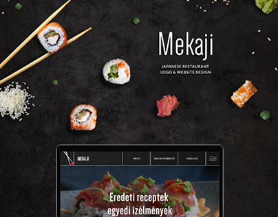 Mekaji japanese restaurant webdesign