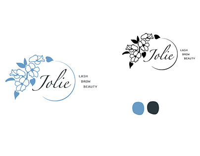 Logo Design-logotype Jolie 美睫工作室標準字設計