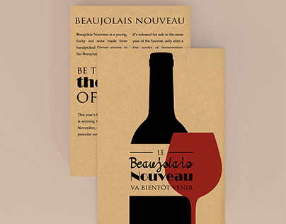 Red wine flyer design