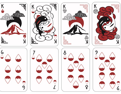 PLAYING CARDS DESIGN Japanese style