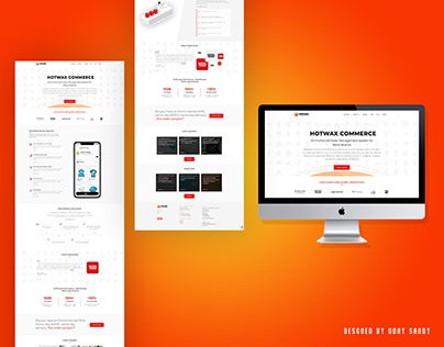 HotWax Commerce Home Page Design