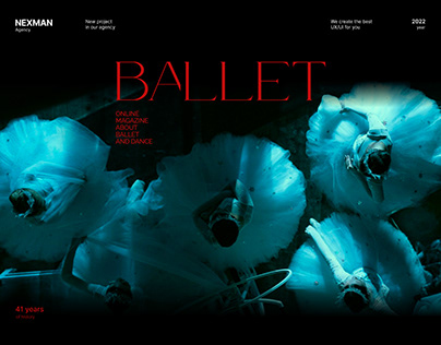 BALLET. Design for online magazine