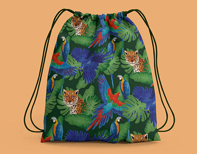 Seamless pattern Jungle | À Brasileira Souvenirs