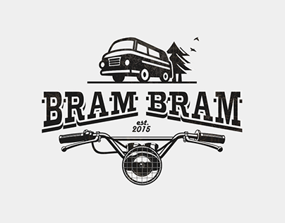 Logo. Bram Bram Motorcycle club.